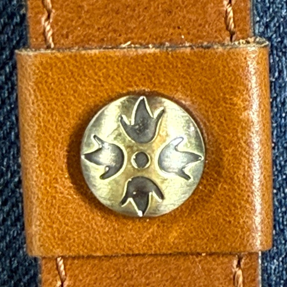 Patricia Nash Lari Denim & Leather Colorblock Crossbody Bag with Dust Bag - Picture 6 of 14